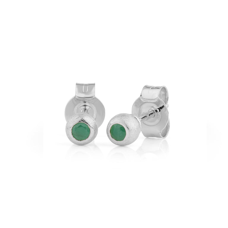 Ohrstecker MATILDE mit 2.5 mm Smaragden