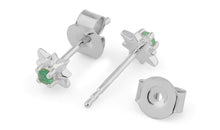Ohrstecker EMILIA mit Smaragd