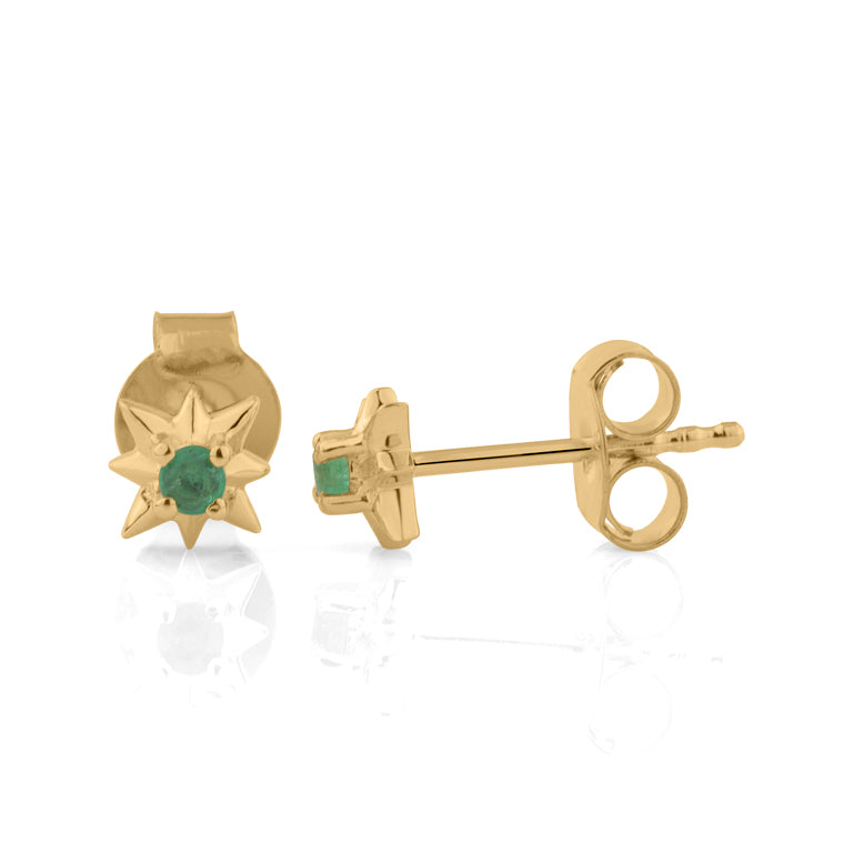 Ohrstecker EMILIA mit Smaragd