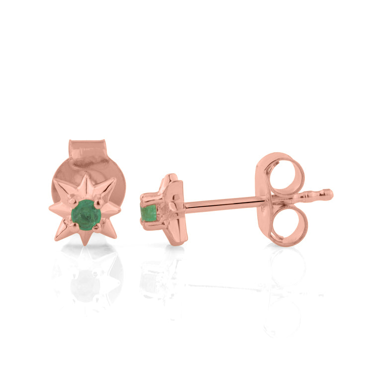 Ohrstecker EMILIA mit Smaragd
