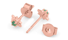 Ohrstecker EMILIA mit Smaragd