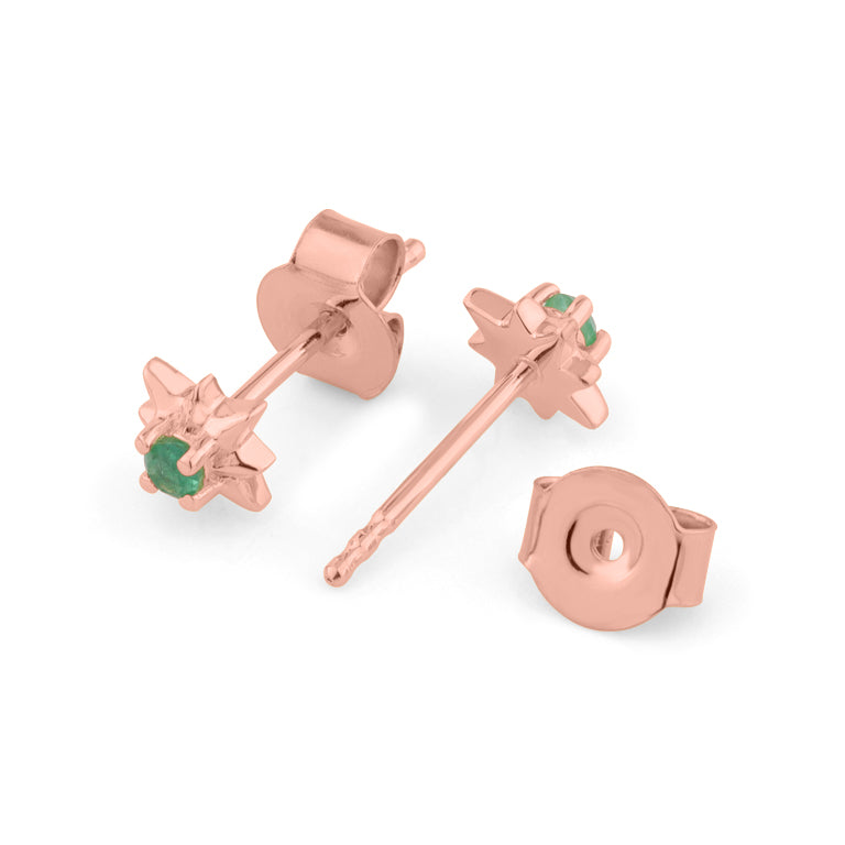 Ohrstecker EMILIA mit Smaragd