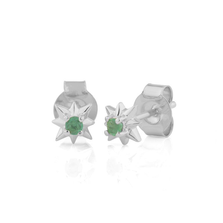 Ohrstecker EMILIA mit Smaragd