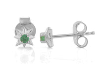 Ohrstecker EMILIA mit Smaragd