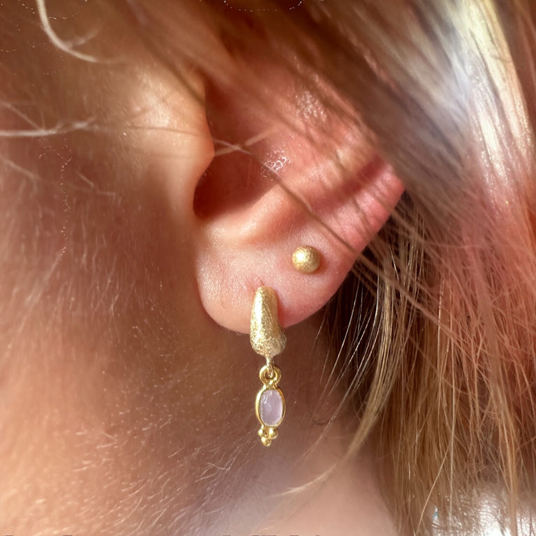 Ohrstecker AGNES mit Rosenquarz
