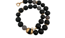 Statement-Collier aus Onyx