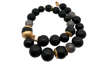 Statement-Collier aus Onyx