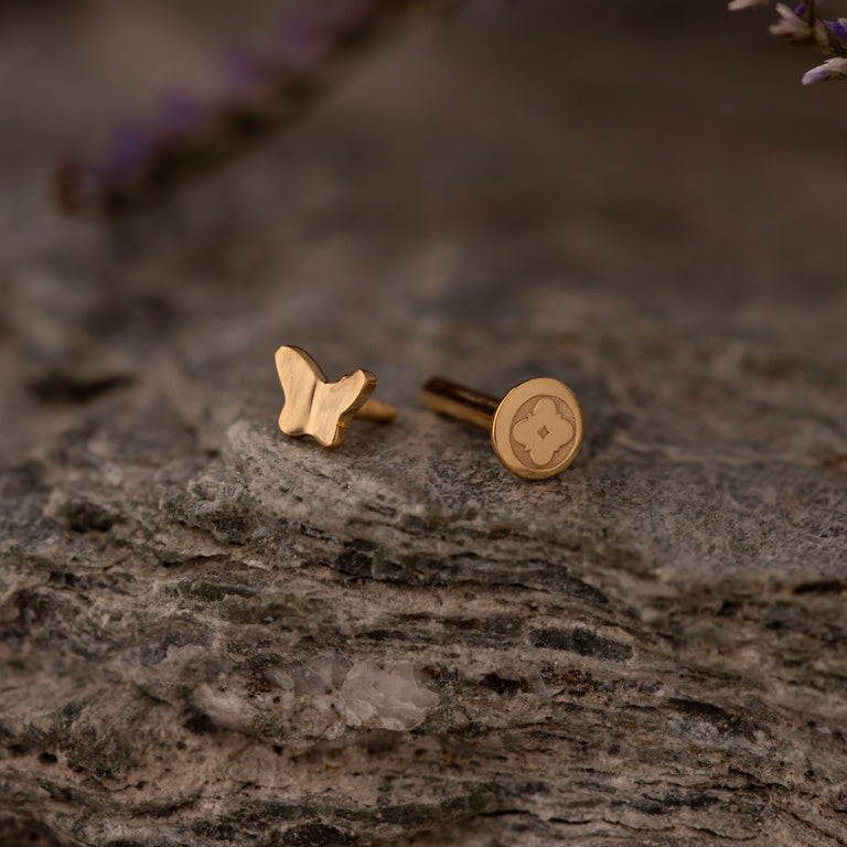 Piercing FARFALLA 3 X 4 mm poliert