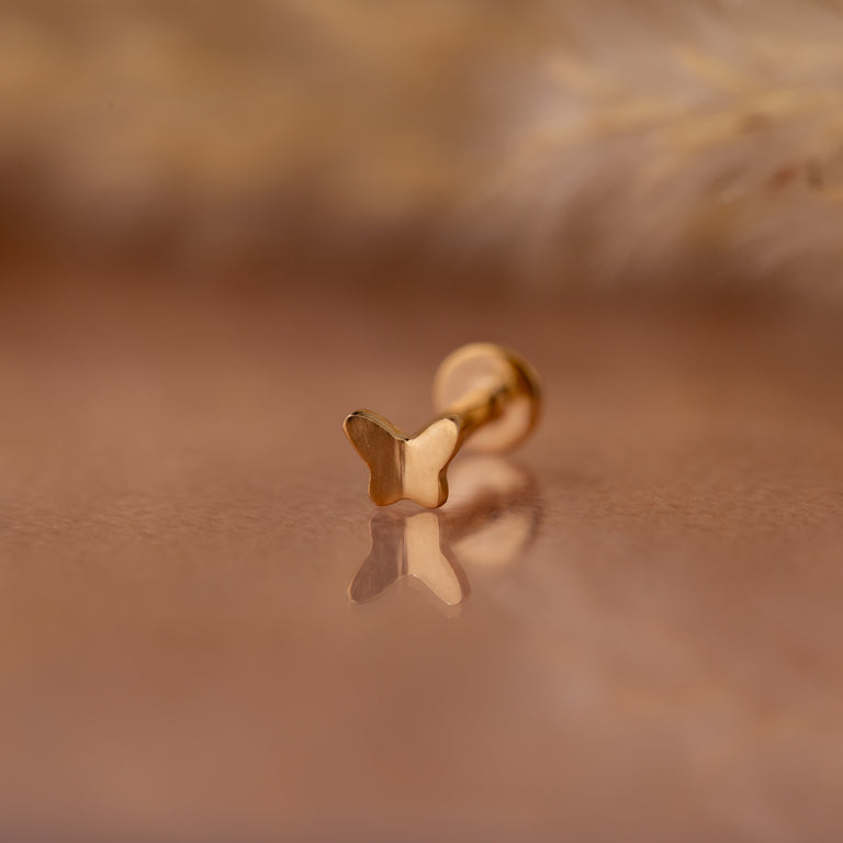 Piercing FARFALLA 3 X 4 mm poliert
