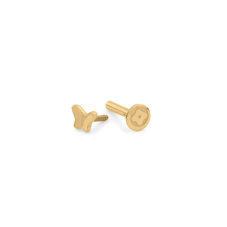 Piercing FARFALLA 3 X 4 mm poliert