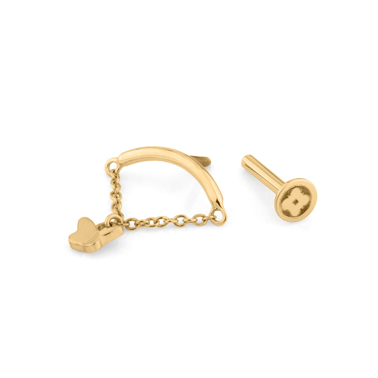 Piercing FARFALLA hidden Helix 18k Gold