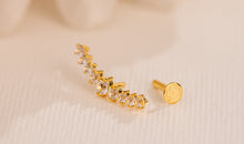 Piercing FATIMA weisse Topasen
