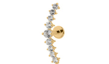 Piercing FATIMA weisse Topasen