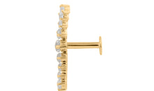 Piercing FATIMA weisse Topasen