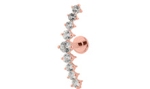 Piercing FATIMA weisse Topasen