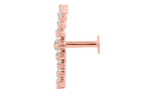 Piercing FATIMA weisse Topasen