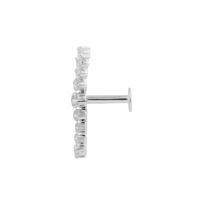 Piercing FATIMA weisse Topasen