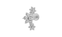 Piercing FLOWERS 18 karat Gold Topas