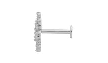 Piercing FLOWERS 18 karat Gold Topas
