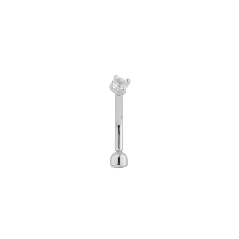 Piercing KIRAN mit weissen Topasen