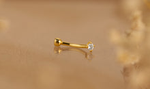 Piercing KIRAN mit weissen Topasen