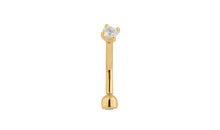 Piercing KIRAN mit weissen Topasen