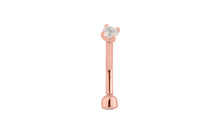 Piercing KIRAN mit weissen Topasen
