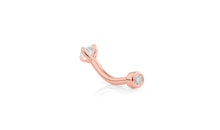 Piercing KIRAN mit weissen Topasen