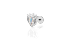 Piercing LOTUSBLUME mit Mondstein