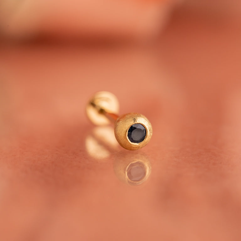 Piercing MATILDE mit 2.5 mm Saphir