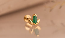 Piercing MINI LOTUS Smaragd