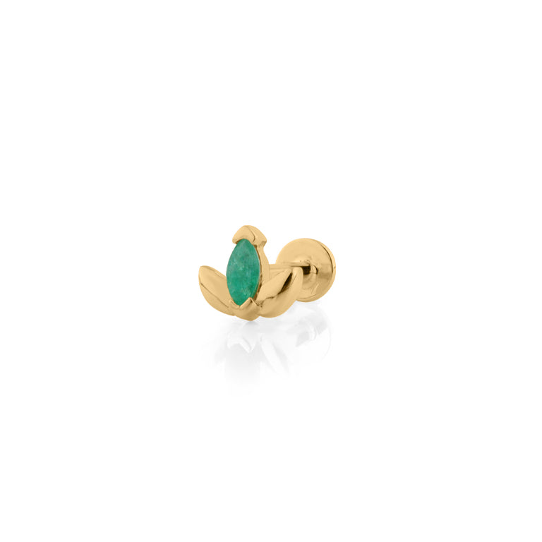 Piercing MINI LOTUS Smaragd