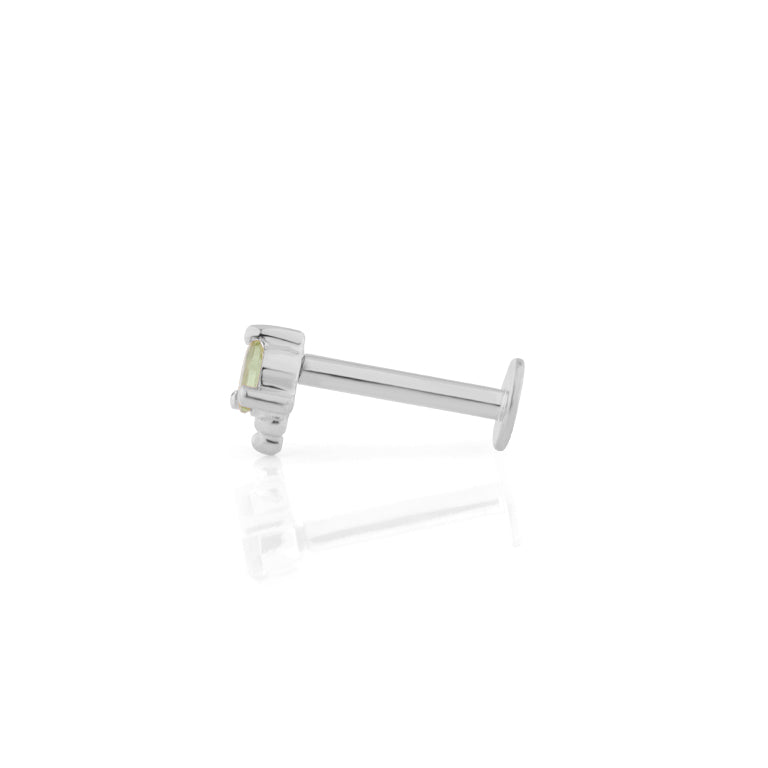 Piercing NORAH mit grünem Turmalin 3 mm
