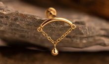 Piercing SINGLE BALL hidden  Helix 18k Gold