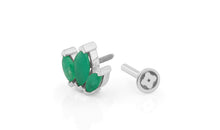 Piercing SOREN mit Smaragd