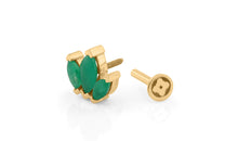 Piercing SOREN mit Smaragd