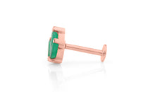 Piercing SOREN mit Smaragd