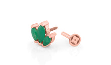 Piercing SOREN mit Smaragd