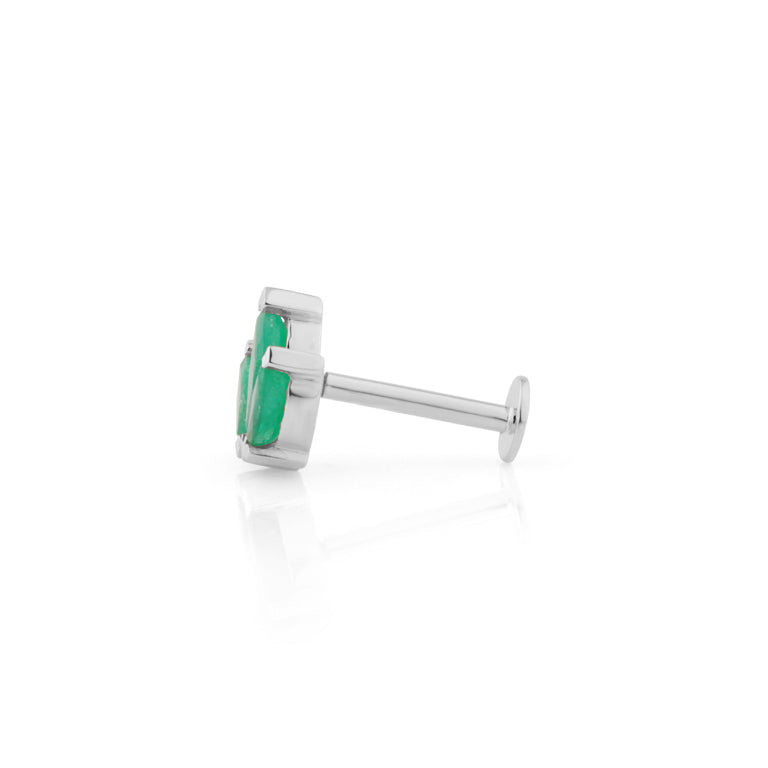Piercing SOREN mit Smaragd