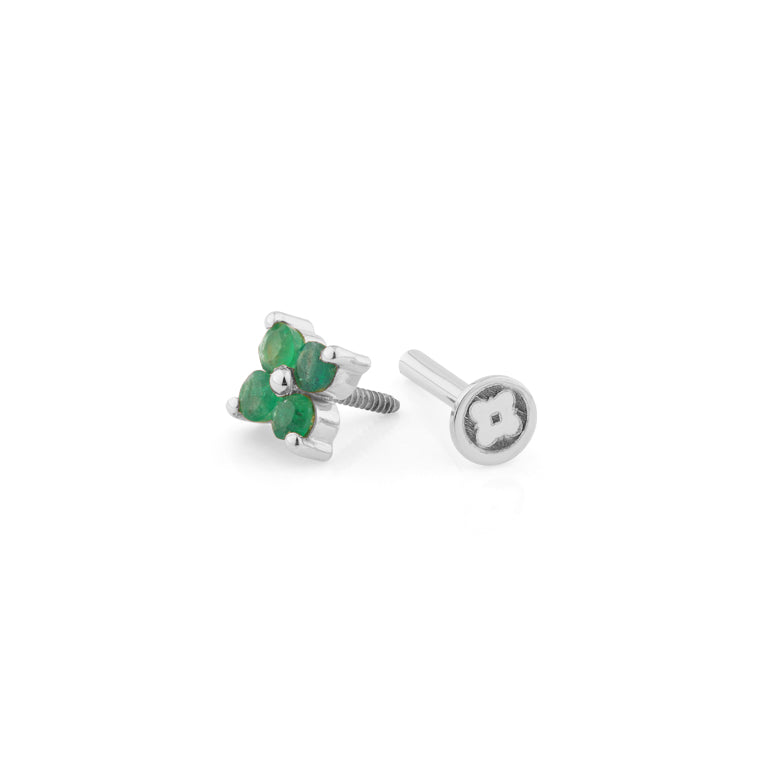 Piercing SERAINA mit Smaragd