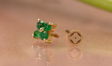 Piercing SERAINA mit Smaragd