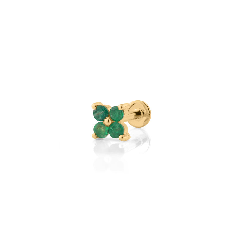 Piercing SERAINA mit Smaragd