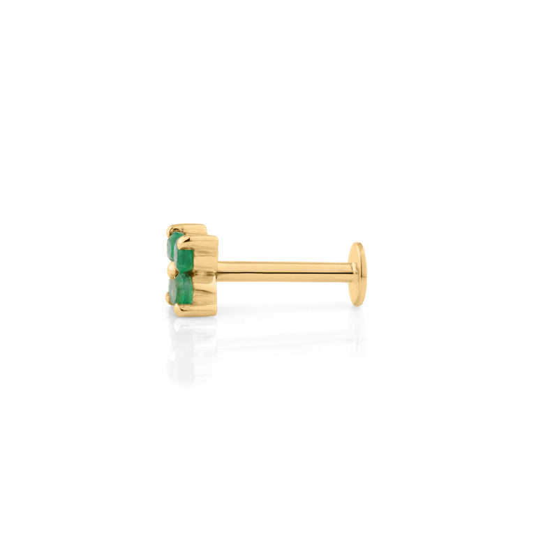 Piercing SERAINA mit Smaragd