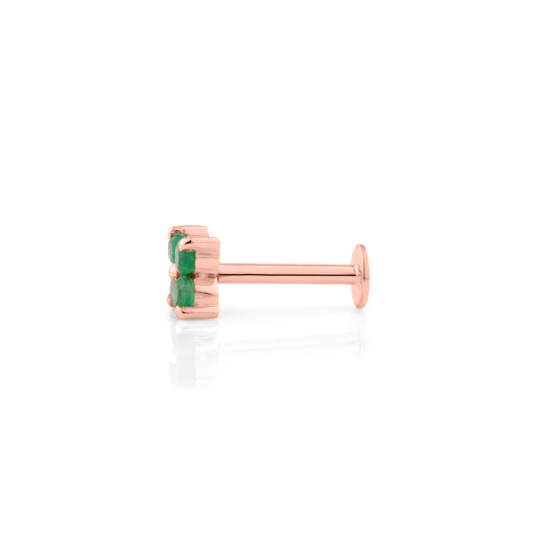 Piercing SERAINA mit Smaragd