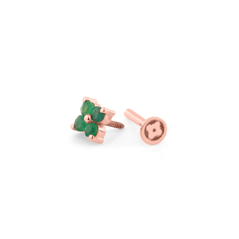 Piercing SERAINA mit Smaragd
