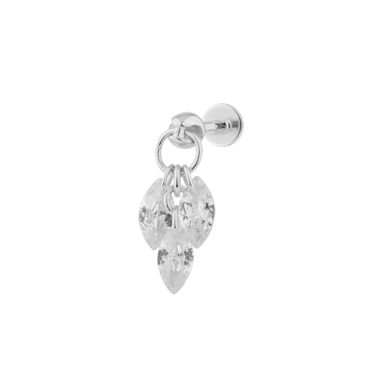 Piercing TopazTrill 3 Topasen 3 X 6 mm Charms