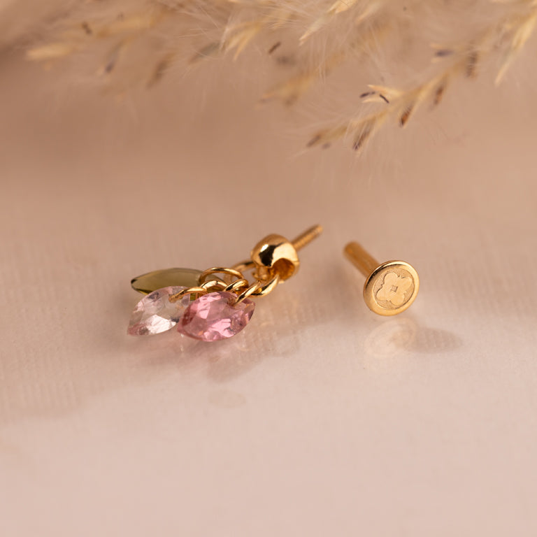 Piercing Turmalin Trill 3 Turmaline 3 X 6 mm Charms