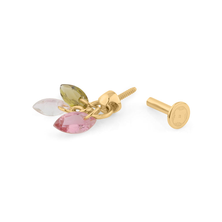 Piercing Turmalin Trill 3 Turmaline 3 X 6 mm Charms