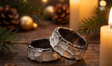 Ring MARIUS schwarz-weiss 12mm breit
