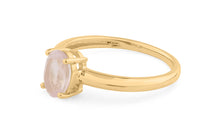 Ring ANTONIA mit 5 X 7 mm Rosenquarz
